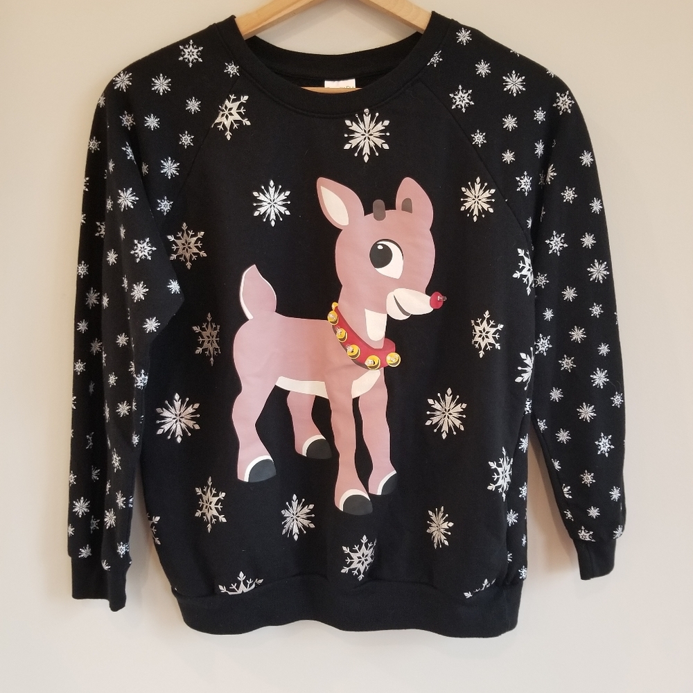 Rudolph The Rednosed Reindeer Women's Sweatshirt Ugly Christmas Sweater